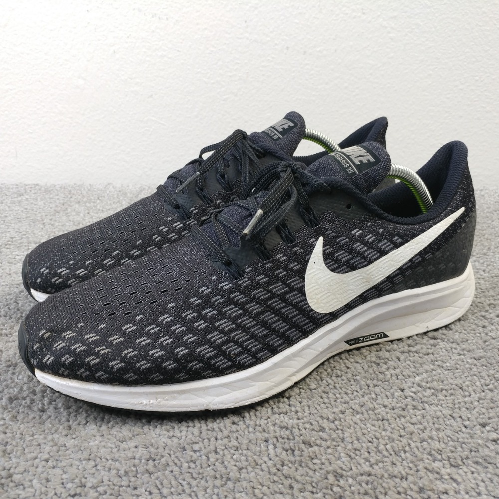 Nike Air Zoom Pegasus 35 Womens Size 11.5 Running Shoes Black White 942855-001